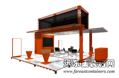 二手集裝箱,住人集裝箱活動(dòng)房屋,集裝箱新媒體品牌巡展