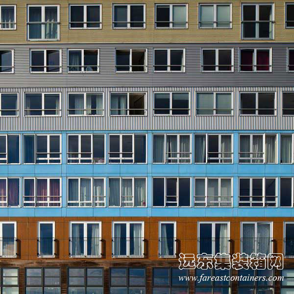 Silodam公寓,住人集裝箱活動(dòng)房屋,二手集裝箱貨柜