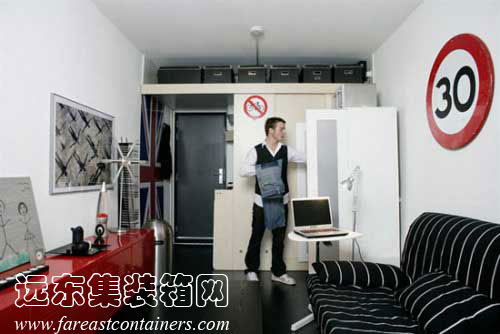 宜家住人集裝箱活動房屋式學(xué)生公寓，二手集裝箱(貨柜)