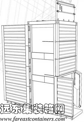集裝箱臨時(shí)住宅,住人集裝箱房屋,集裝箱活動房,二手集裝箱貨柜