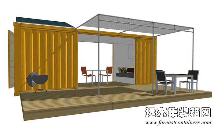 Sunset Idea House 的建筑設(shè)計圖,集裝箱活動房,住人集裝箱房屋,二手集裝箱