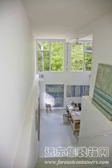 由 Maziar Behrooz Architecture 設(shè)計(jì)的美國(guó)阿默甘西特（Amagansett）集裝箱工作室,集裝箱房屋,集裝箱建筑,集裝箱住宅,集裝箱活動(dòng)房,住人集裝箱