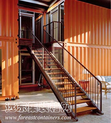 12 Container Home 中的樓梯,集裝箱房屋,集裝箱建筑,集裝箱住宅,集裝箱活動(dòng)房,住人集裝箱