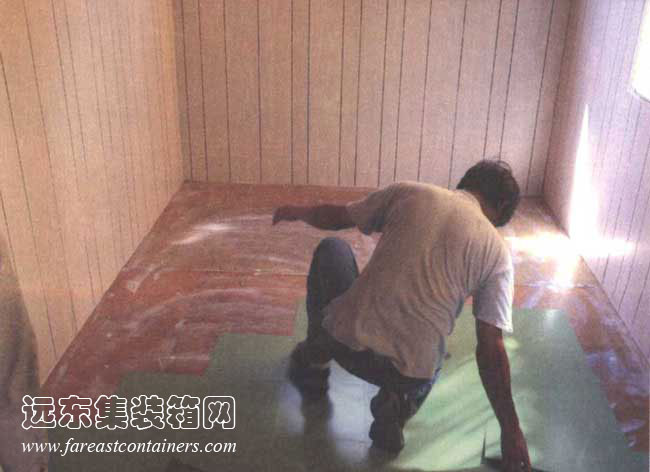 室內(nèi)地面的處理,集裝箱建筑,集裝箱房屋,集裝箱住宅,集裝箱活動房,住人集裝箱