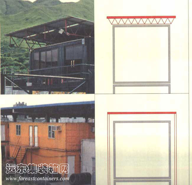 集裝箱建筑的屋面,集裝箱房屋,集裝箱住宅,集裝箱活動(dòng)房,住人集裝箱