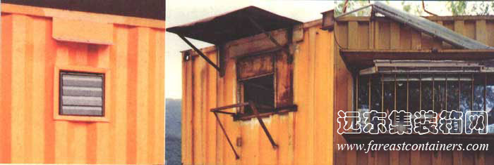 集裝箱建筑的開啟和表面材料,集裝箱房屋,集裝箱住宅,集裝箱活動(dòng)房,住人集裝箱