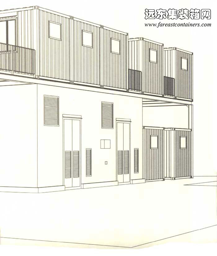 集裝箱建筑設(shè)計(jì)圖,集裝箱房屋,集裝箱住宅,集裝箱活動(dòng)房,住人集裝箱
