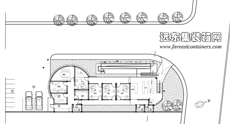 Contertainer項(xiàng)目AMIN集裝箱圖書館設(shè)計(jì)圖,集裝箱建筑,集裝箱房屋,集裝箱住宅,集裝箱活動(dòng)房