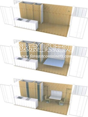 20英尺集裝箱室內(nèi)空間設(shè)計(jì),集裝箱房屋,集裝箱活動房,住人集裝箱,集裝箱住宅,集裝箱建筑