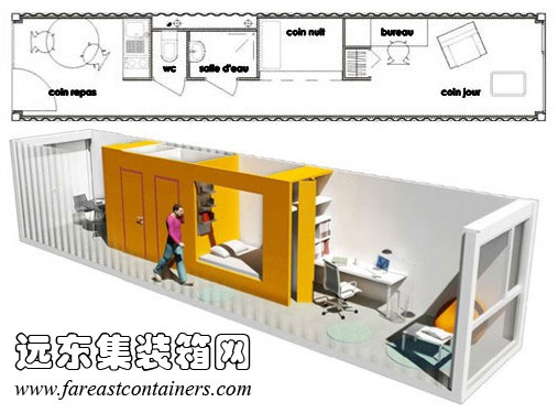 集裝箱學(xué)生宿舍方案(端入式),集裝箱房屋,集裝箱活動房,住人集裝箱,集裝箱住宅,集裝箱建筑