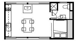20英尺集裝箱+20英尺集裝箱拼接構(gòu)成面積擴(kuò)展,集裝箱房屋,集裝箱活動(dòng)房,住人集裝箱,集裝箱住宅,集裝箱建筑