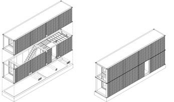 日本橫濱集裝箱海濱公寓立體設(shè)計(jì)構(gòu)造圖,集裝箱房屋,集裝箱活動房,住人集裝箱,集裝箱住宅,集裝箱建筑