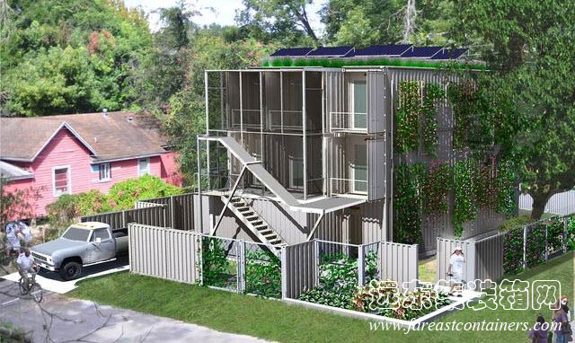 ?？怂辜b箱公寓設(shè)計效果圖,集裝箱房屋,集裝箱活動房,住人集裝箱,集裝箱住宅,集裝箱建筑