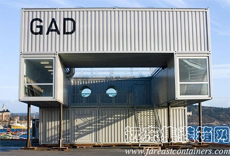 GAD 當(dāng)代藝術(shù)館外觀照片,集裝箱房屋,集裝箱活動房,住人集裝箱,集裝箱住宅,集裝箱建筑