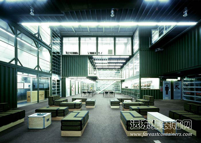 韓國首爾 platoon 多功能藝術(shù)中心室內(nèi),集裝箱房屋,集裝箱活動房,住人集裝箱,集裝箱住宅,集裝箱建筑