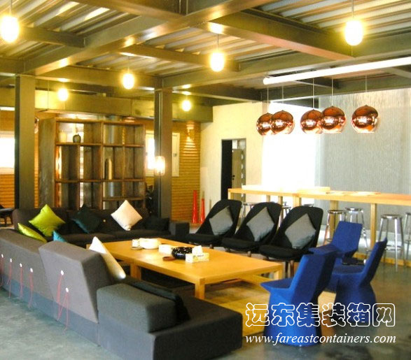 萬科生態(tài)集裝箱餐廳建成后室內(nèi)照片,集裝箱房屋,集裝箱活動房,住人集裝箱,集裝箱住宅,集裝箱建筑