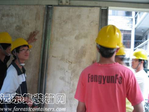 集裝箱式活動(dòng)住宅安裝外墻