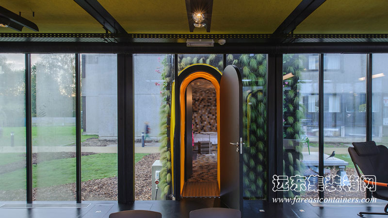 HUB 01 集裝箱學(xué)生宿舍Terminal的連接通道,集裝箱房屋,集裝箱建筑,集裝箱住宅