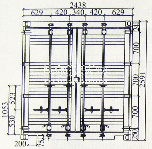 IAA、ICC 集裝箱后端(門)圖