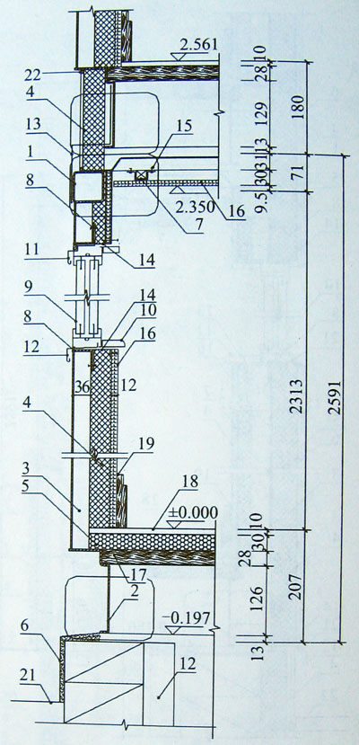 內保溫(隔熱)外墻示例,集裝箱組合房屋