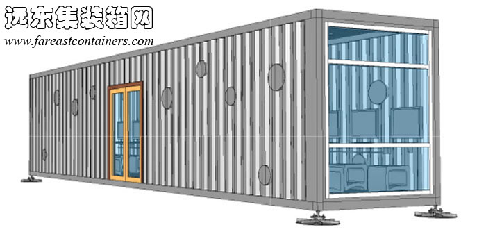 Librii集裝箱圖書館外部透視圖