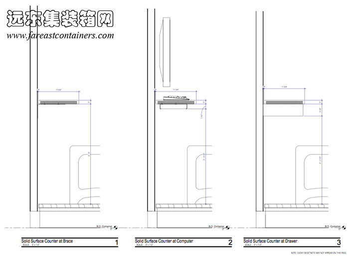 Librii集裝箱圖書館剖面圖細(xì)節(jié)