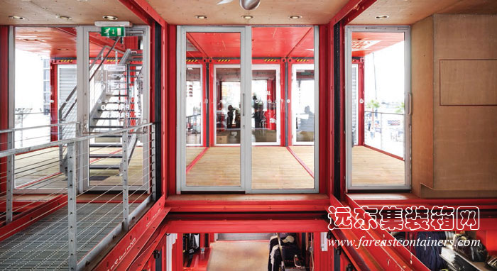 商業(yè)集裝箱建筑:彪馬城的內(nèi)部