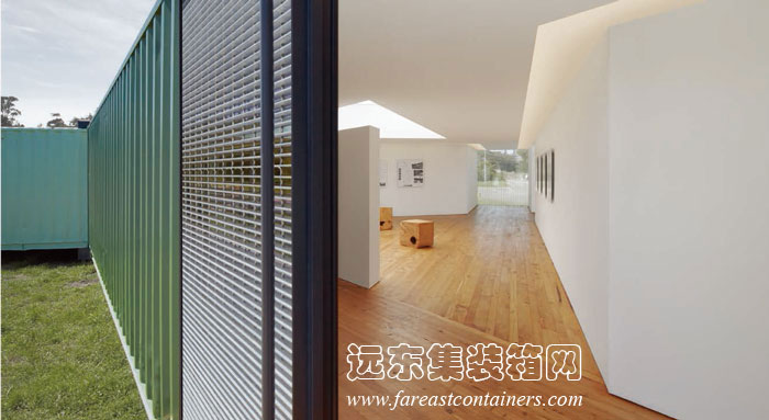 集裝箱建筑: Triskelion 集裝箱美術館的內(nèi)部